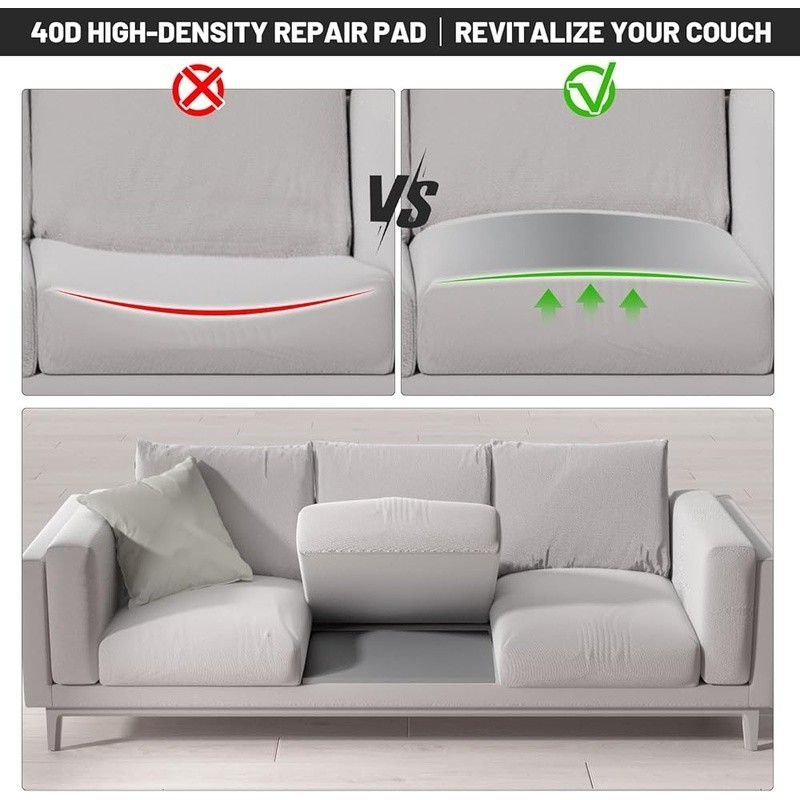 Couch Support Cushion Sagging Sofa Quick Restore Firm High-Density Foam New