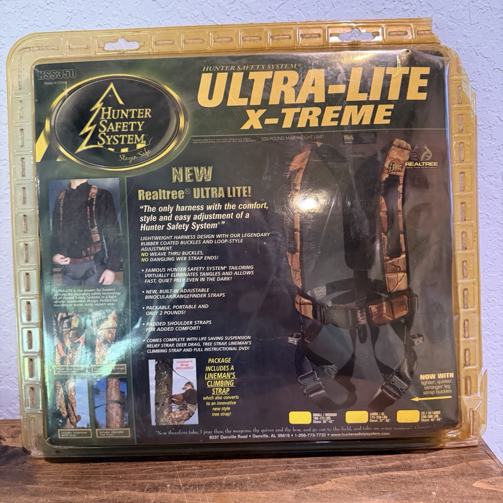 Hunter Safety System Ultra-Lite X-Treme Safety Harness - Mossy Oak, L/XL