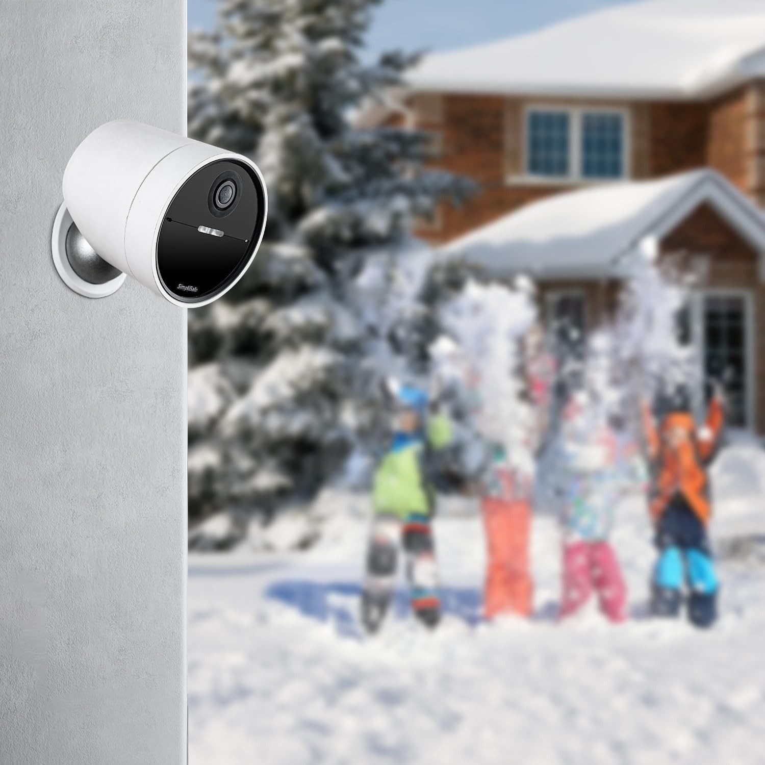 2 Pack Metal Wall Mount for SimpliSafe Wireless Outdoor Security Camera White