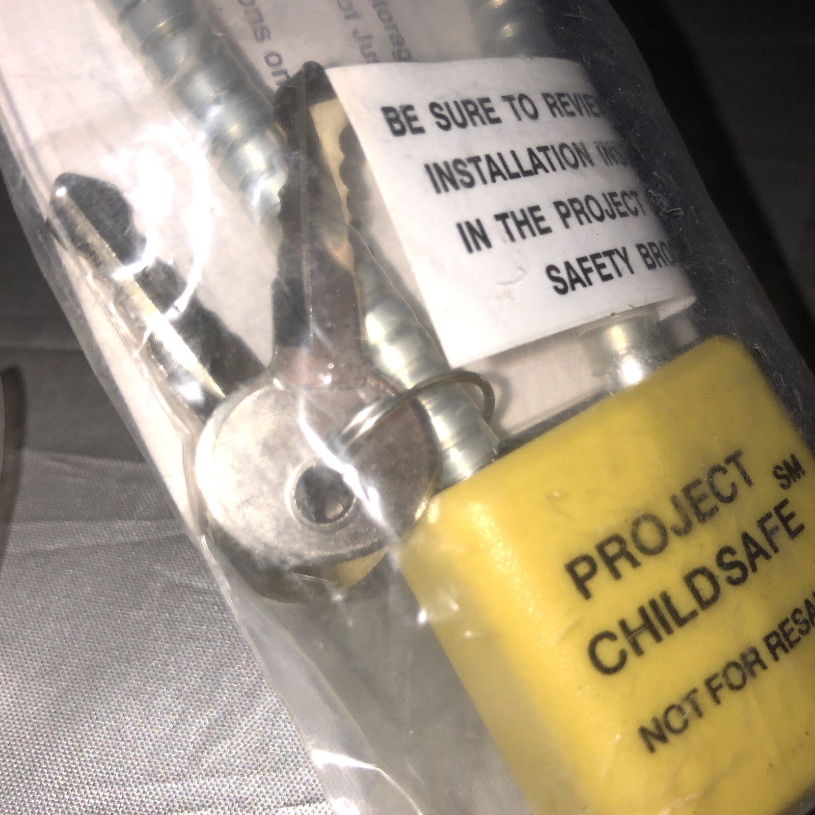 2x PROJECT CHILDSAFE Firearms Guns Weapons Cable Safety Lock Padlock NEW