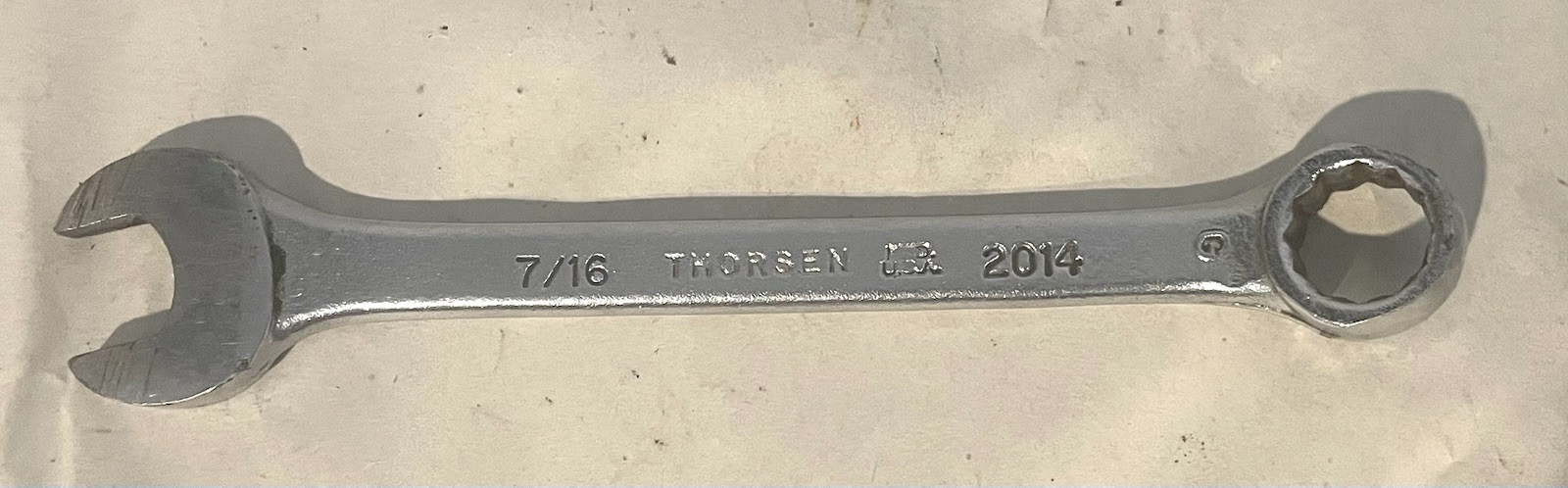 Vintage Thorsen 2014 - 7/16" Combination Wrench 12 Point USA Tool