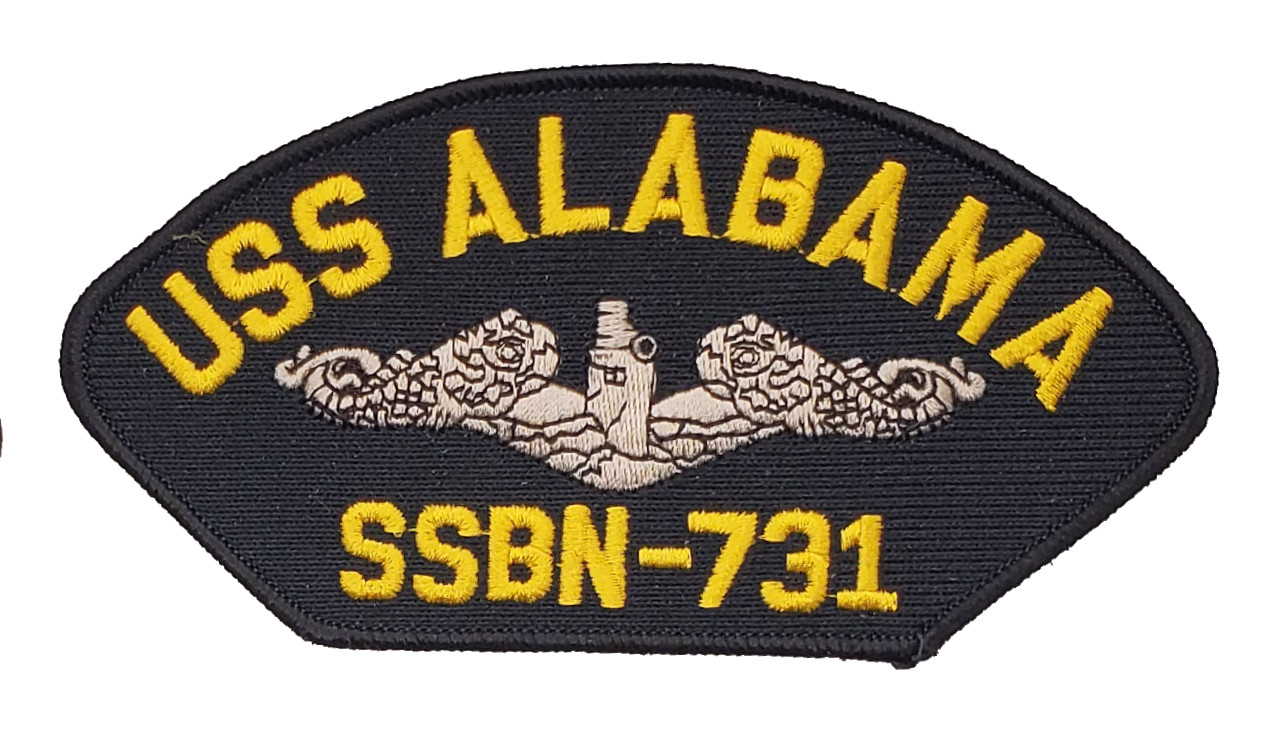 USS ALABAMA SSBN-731 (SILVER DOLPHINS) Patch - Veteran Owned Business