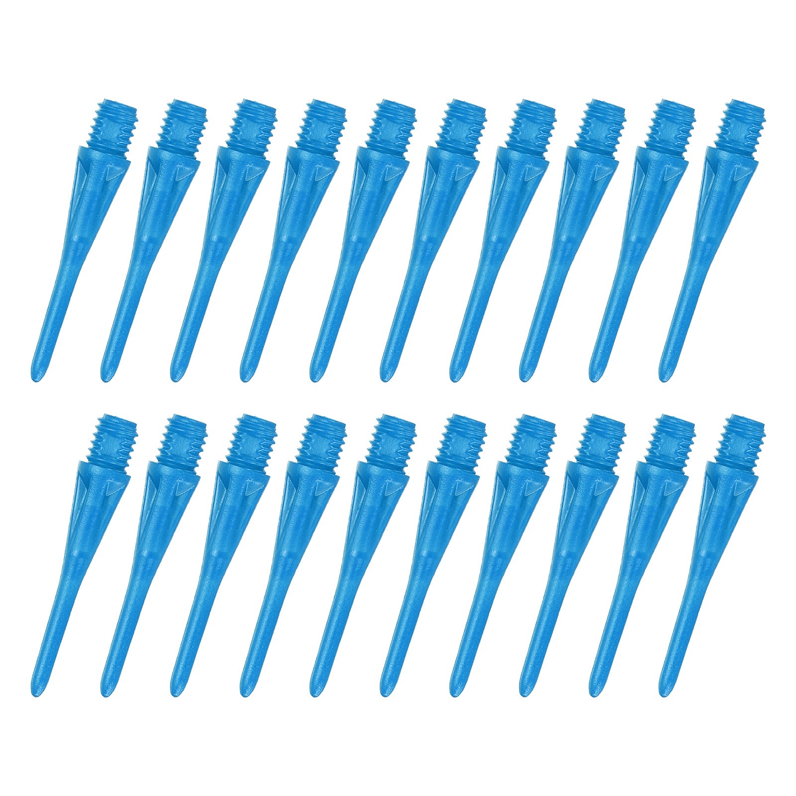 100Pcs Plastic Dart Tips,Game 2BA Thread Soft Darts Tips Blue
