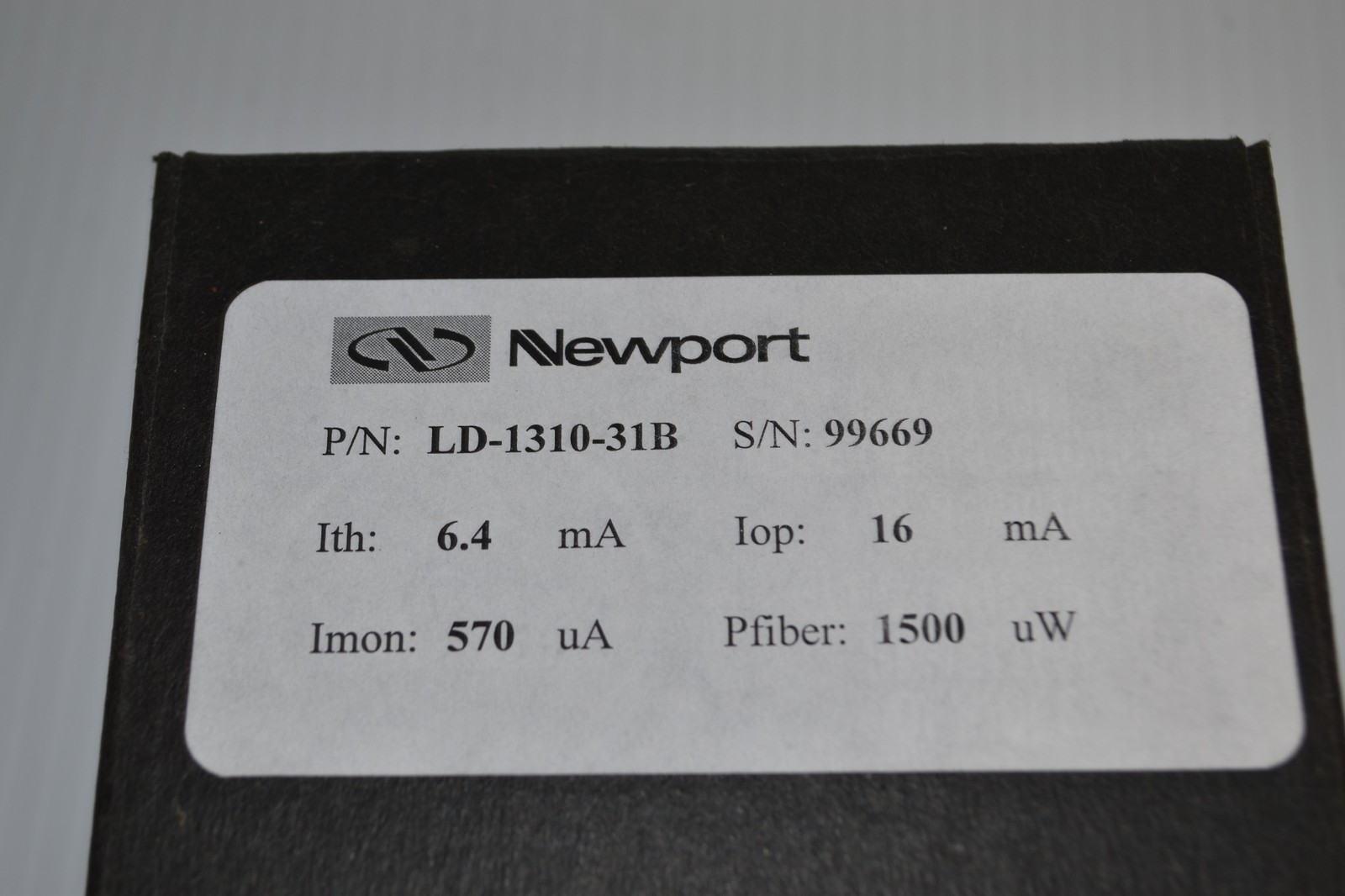 *JM* NEWPORT LD-1310-31B LASER DIODE (SML16)