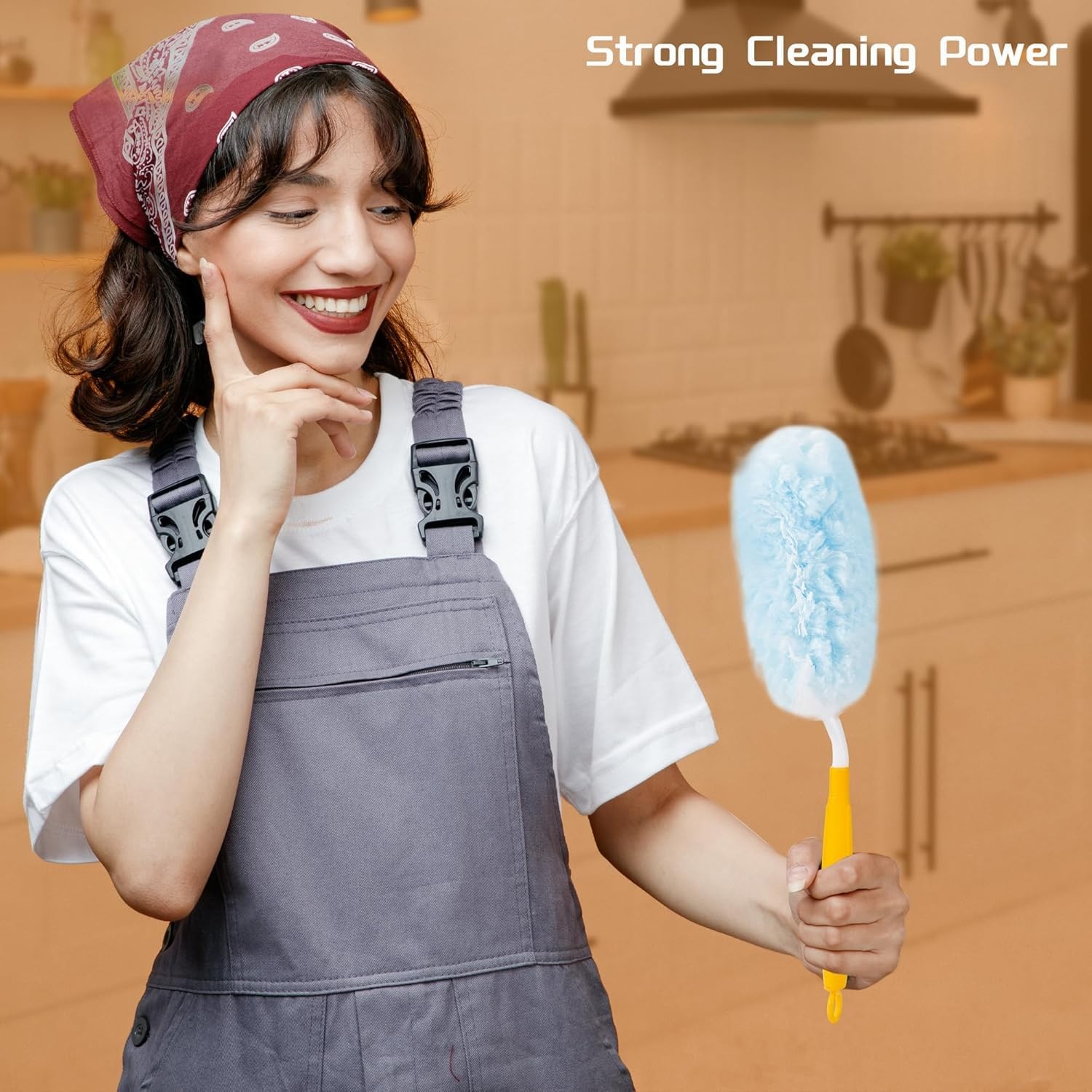 40 Count Duster Refills for Swiffer Duster Handle,360° Heavy Duty Duster Refi...