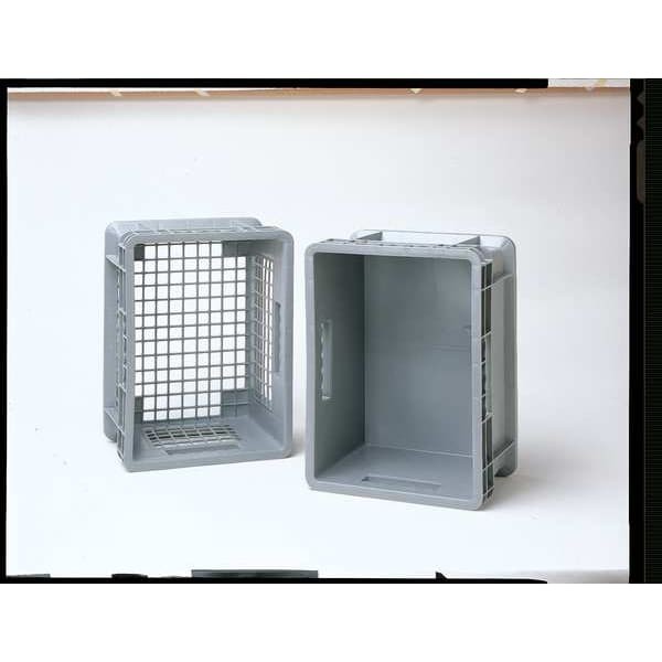 Akro-Mils 37208Grey Straight Wall Stackable Storage Container, 6.7 Gal, 15-3/4
