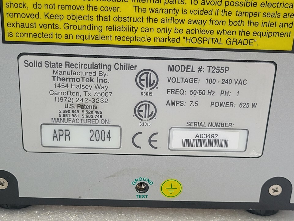 COHERENT AVIA ULTRA 355-2000 LASER& Solid State Recirculating Chiller T255P