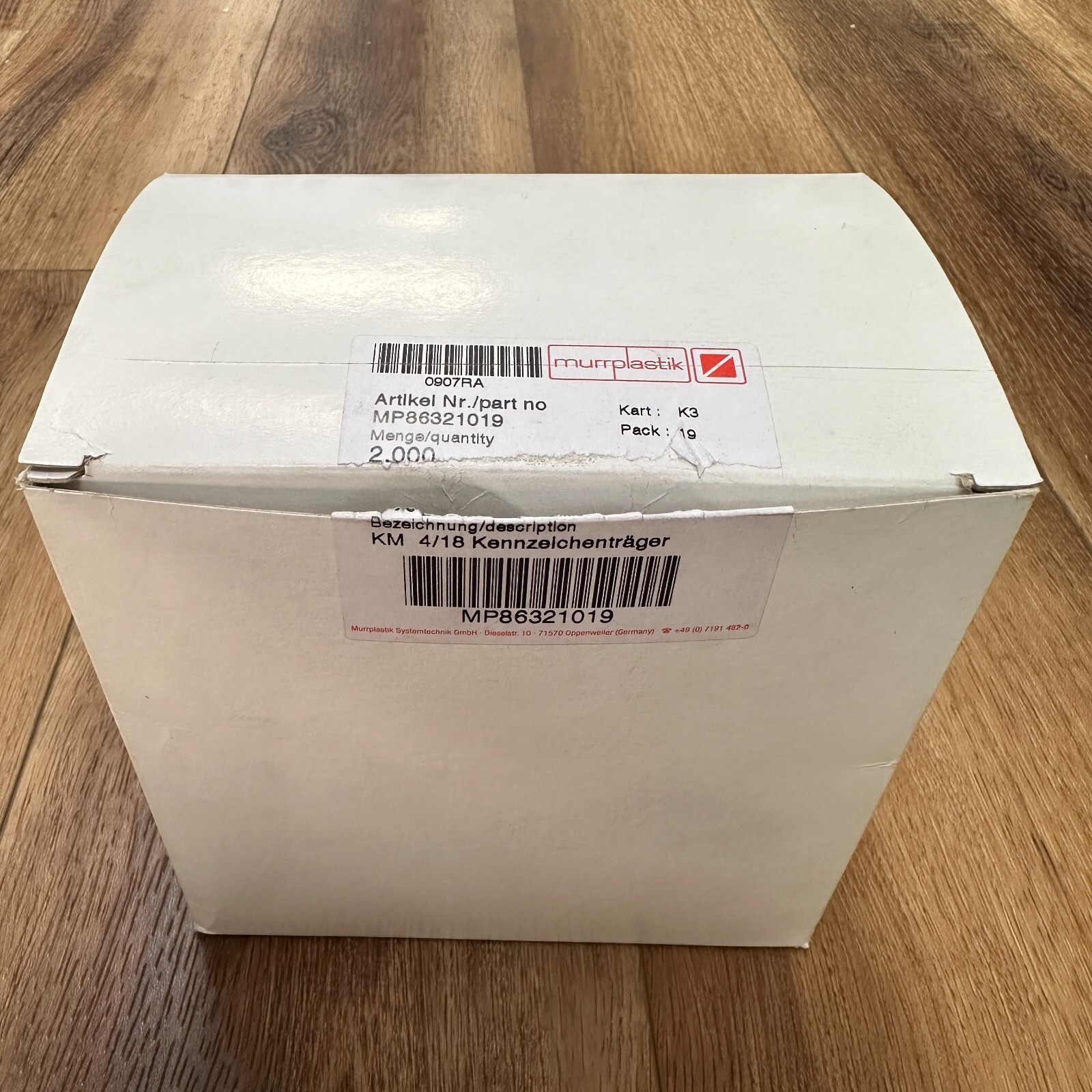 Murrplastik KM 4/18 Label Holder MP86321019 Artikel