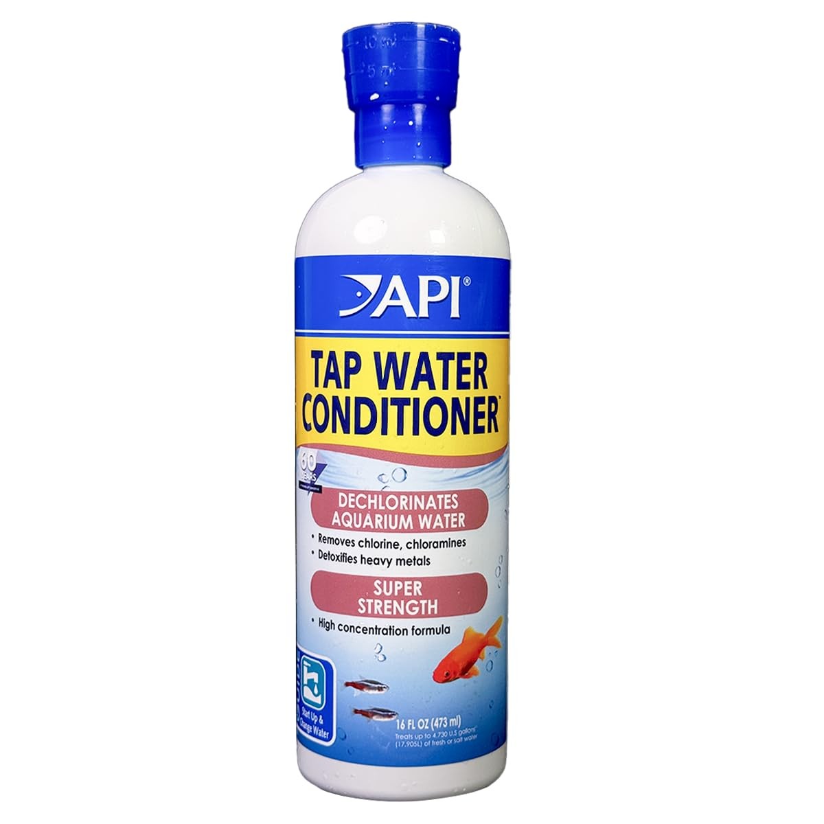 API TAP WATER CONDITIONER Aquarium Water Conditioner 16-Ounce 16 oz, White