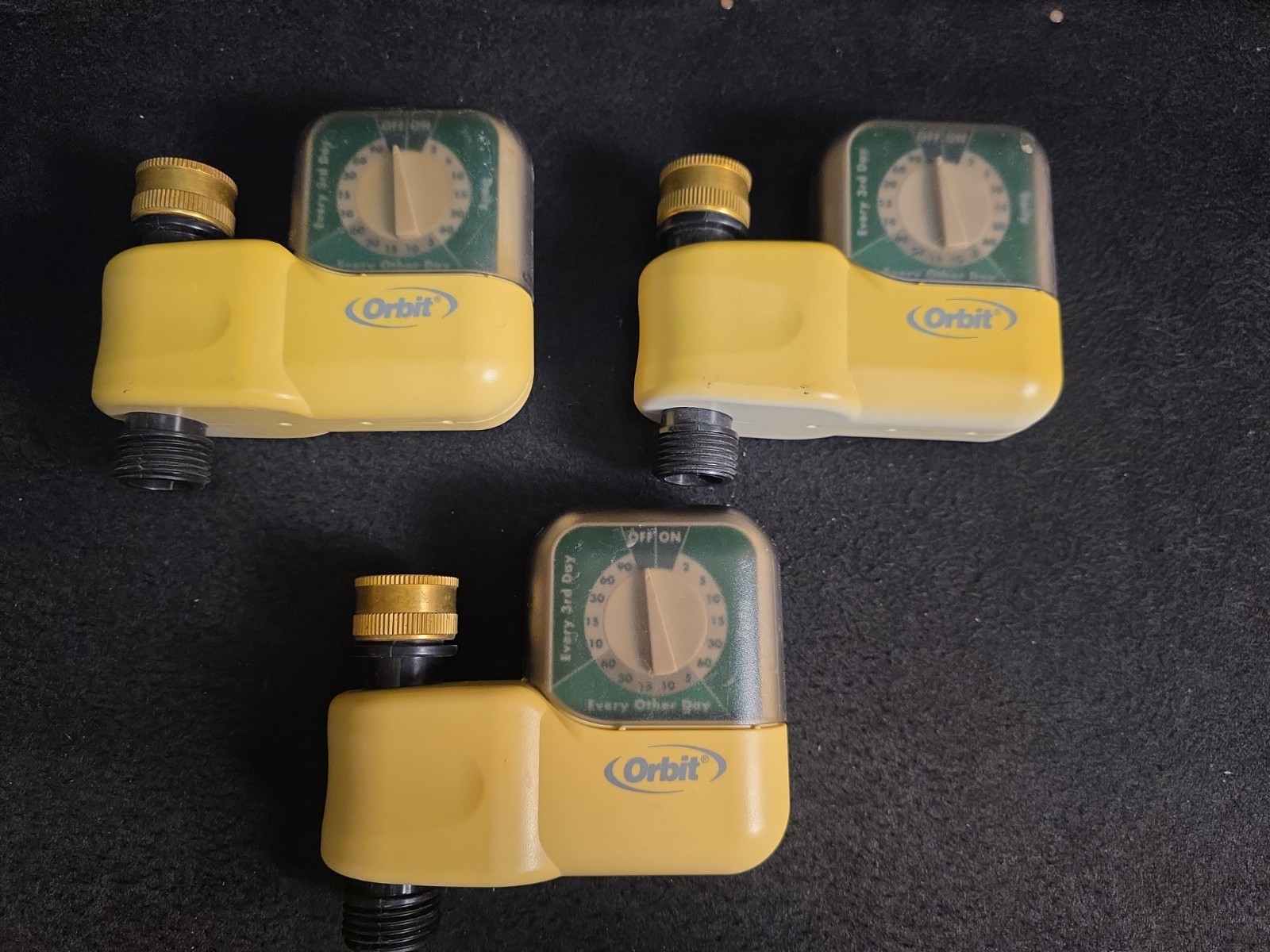 Lot of 3 Orbit 62024 Single-Dial Hose Watering Digital Timer