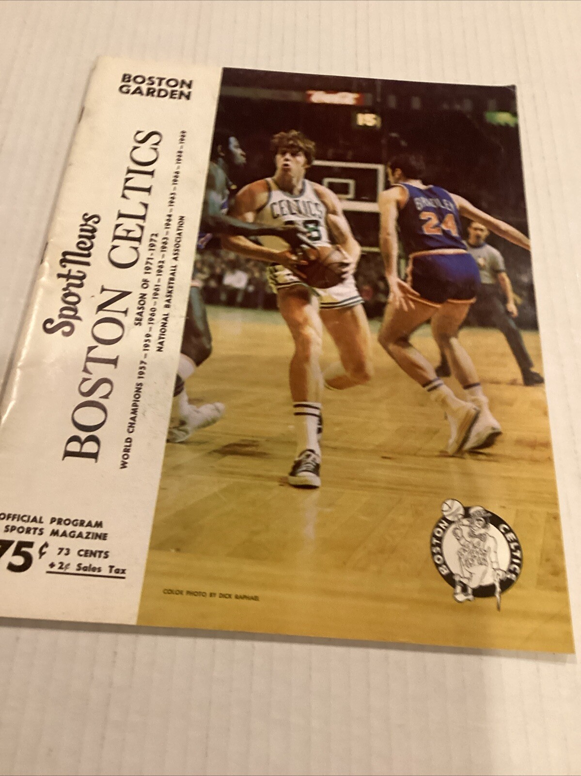 Nov 19, 1971 Celtics Program Vs S.F Warriors With Score Sheet
