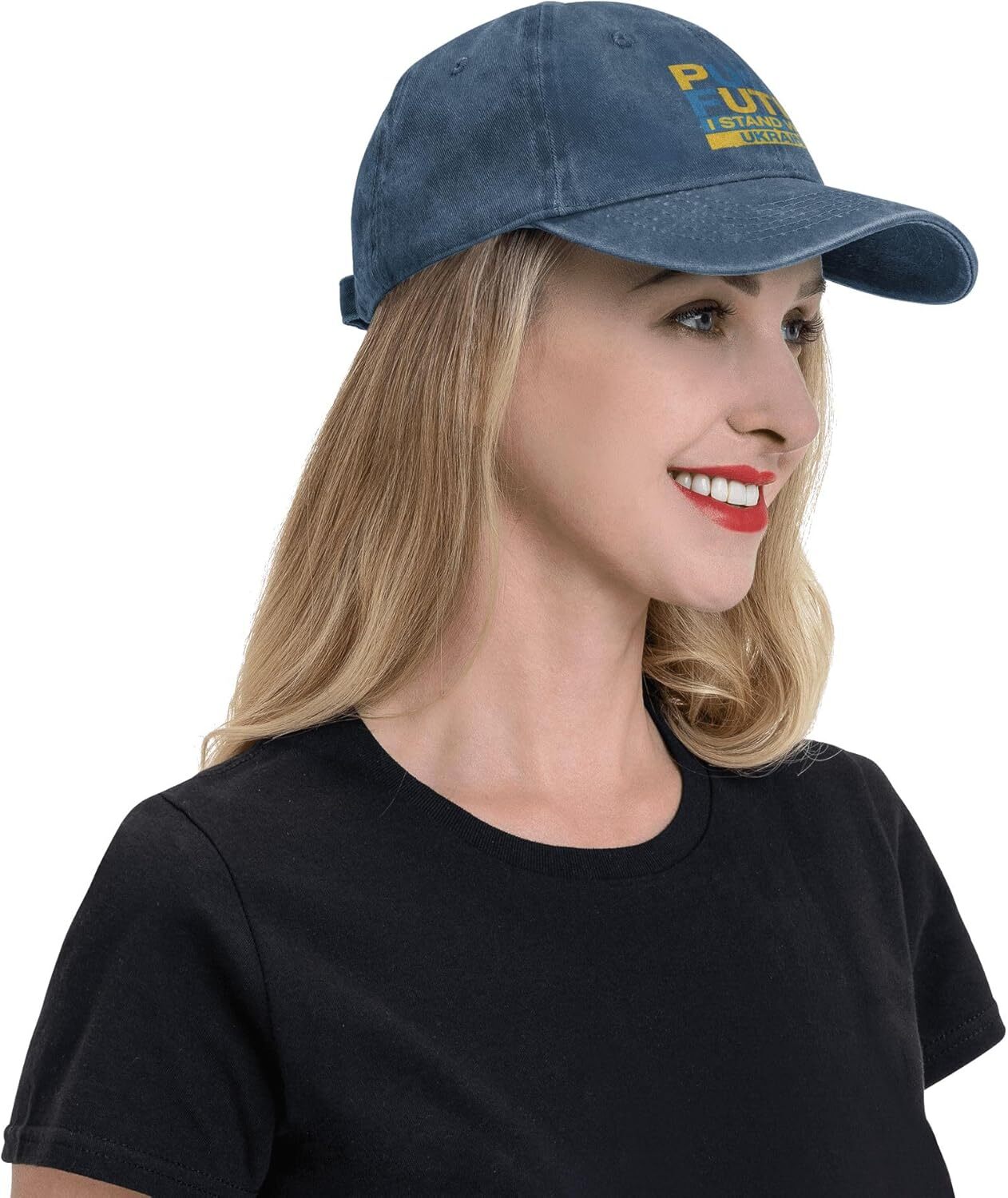 I Stand with Ukraine Baseball Cap Support Ukraine Anti Putin Men Women hats