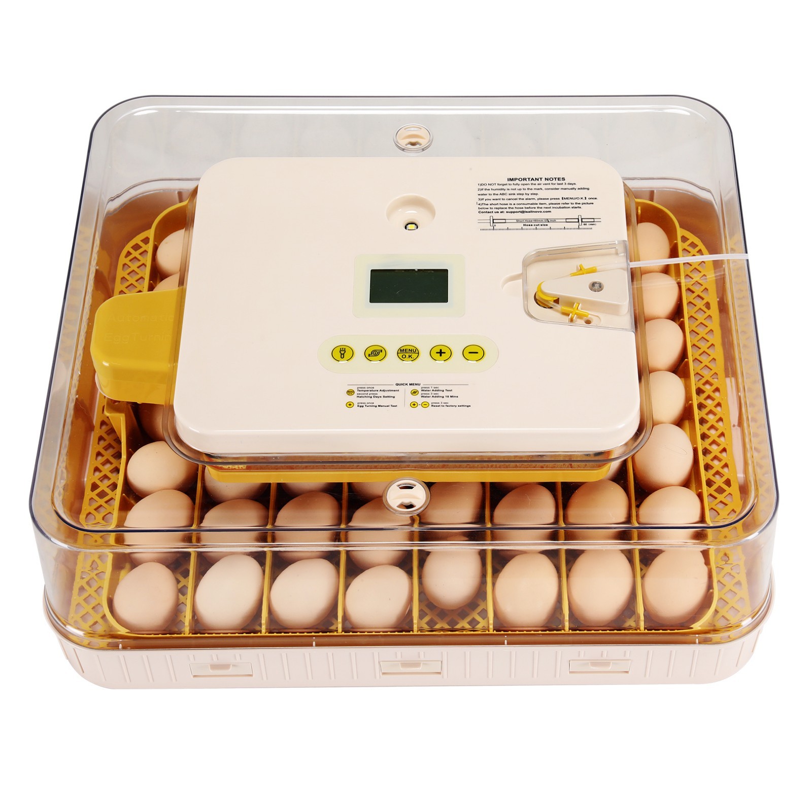 56 Eggs Egg Incubator for Hatching Egg Full Automatic Turning Duck Chicken Eggs