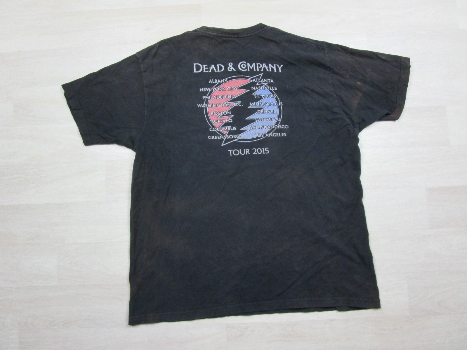 Vintage Dead and Company 2015 Summer Tour T-Shirt Size (XL) Distressed Band Tee