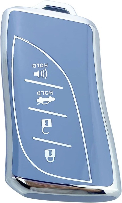 Key Fob Cover Case Compatible with ES NX GX RX UX LC LS Accessories Shell (Blue-