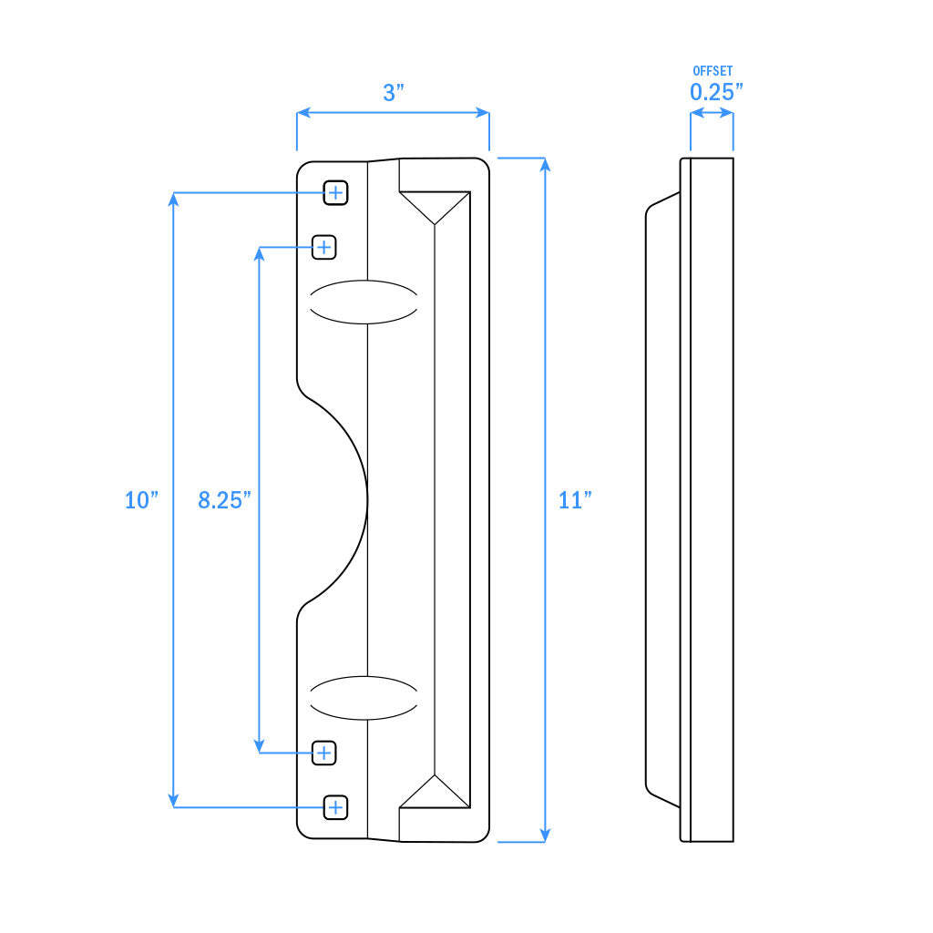 Nuk3y Door Latch Guard Protector SS304