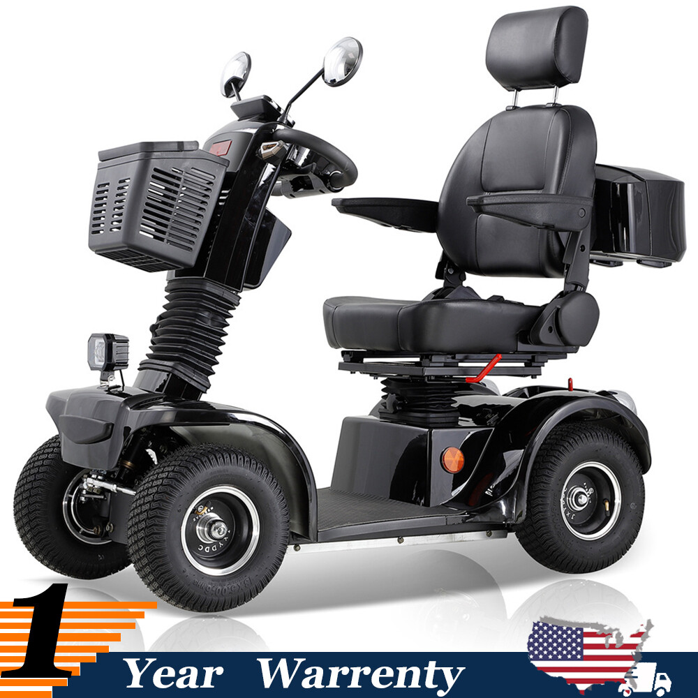 Four Wheels Mobility Scooter 500W 48V 20AH Battery Motor for Adult Senior