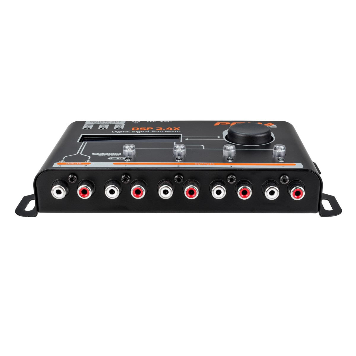 (1) 4 CHANNEL DSP DIGITAL SIGNAL PROCESSOR PRV CROSSOVER & EQUALIZER DSP 2.4X