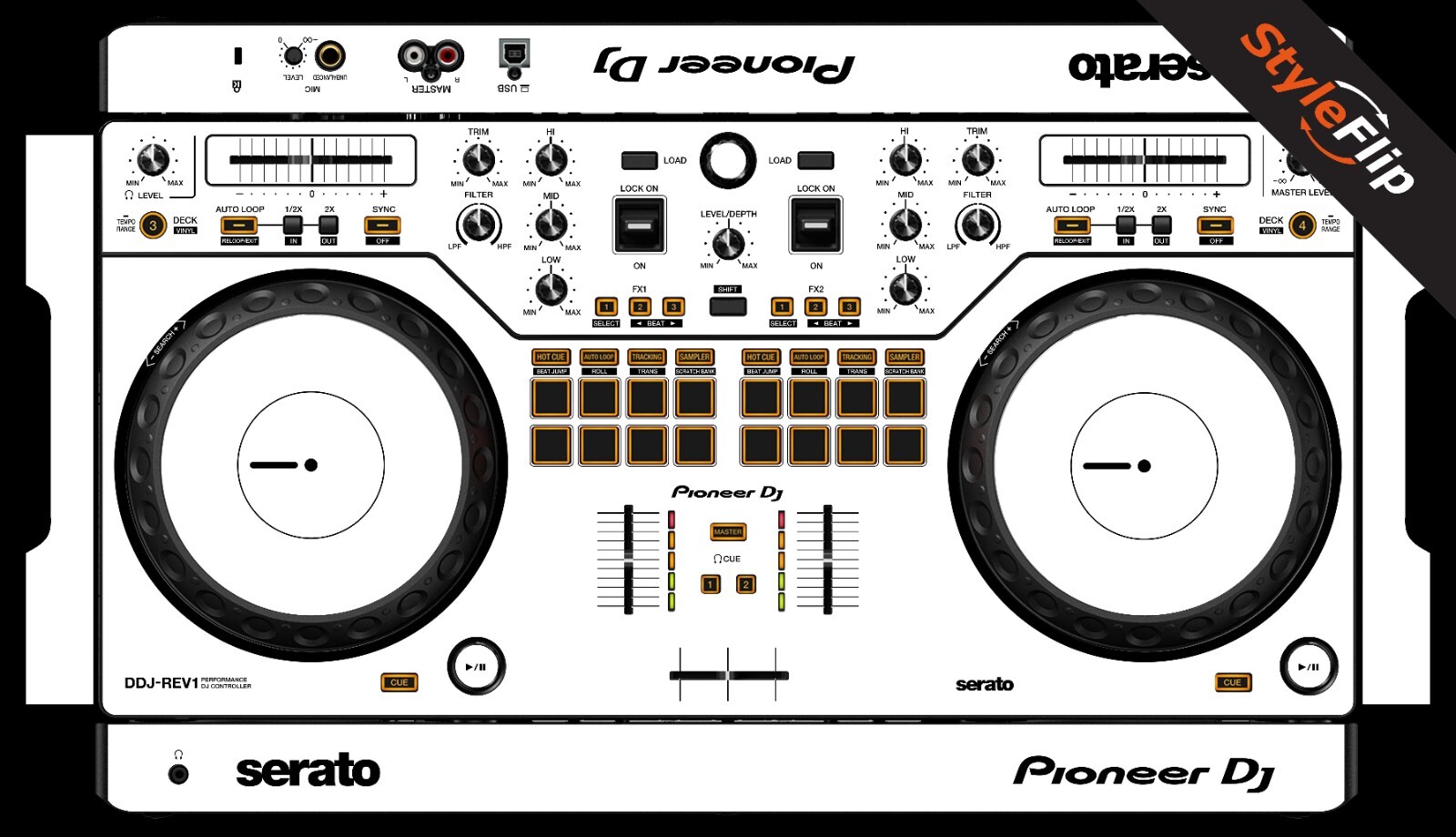 Pioneer DDJ-REV1 Skin | Color White | Protective Decal | StyleFlip Skins