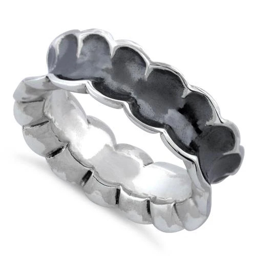 925 Sterling Silver Unique Oxidized Ring