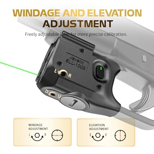 150 Lumens Tactical Flashlight Laser Light Combo Fits Glock 43X MOS, Strobe Func