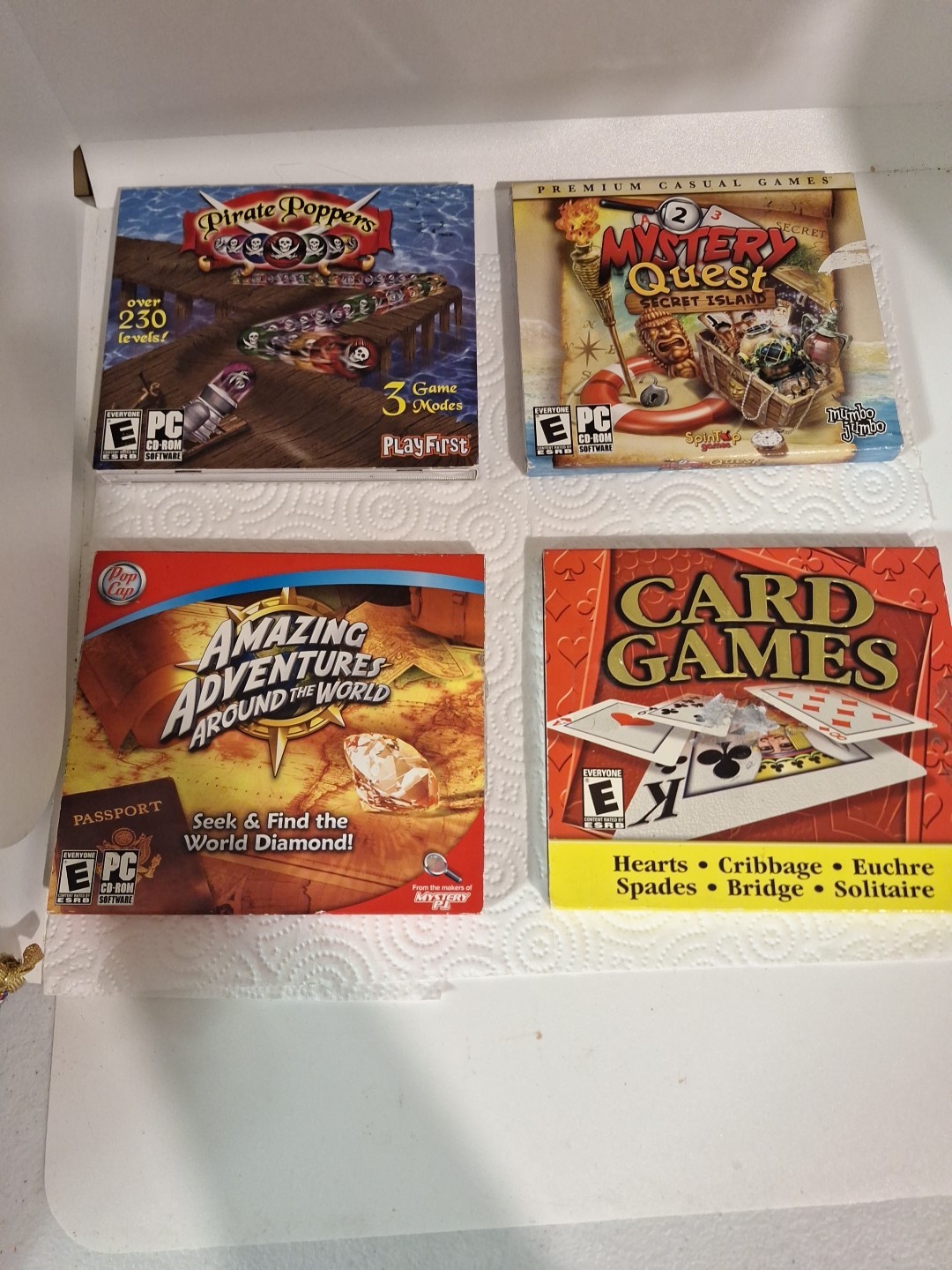 4 PC CD- ROM Software Games Used. See Pics For Titles.