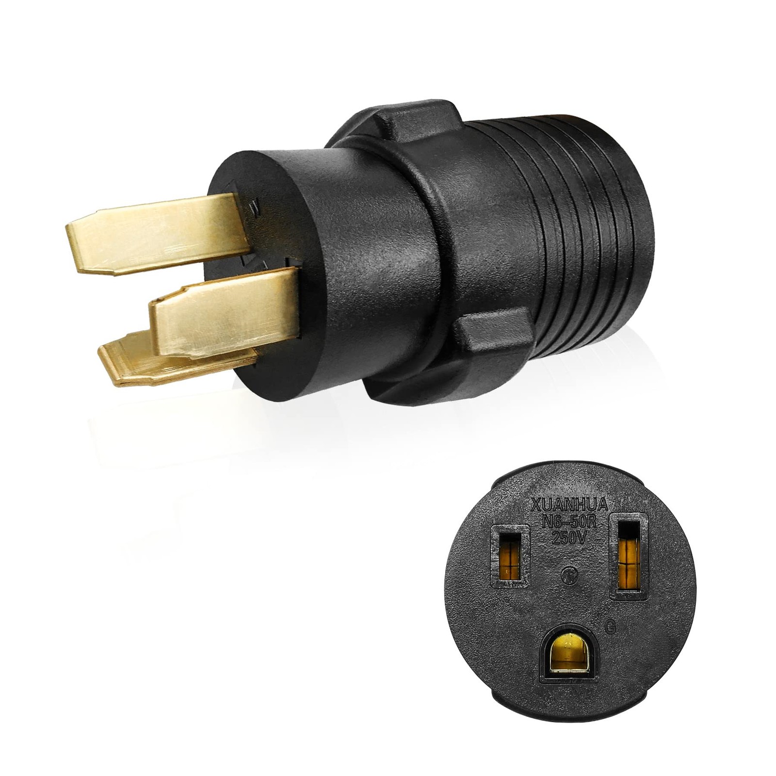 10-50P to 6-50R 240V 50Amp Compact Welder Welding Power Cord Adapter Adaptor ...