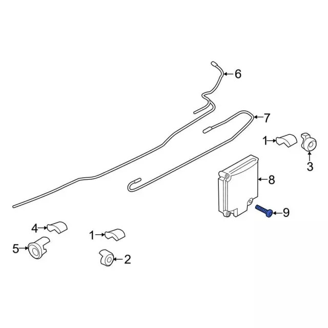 Genuine Ford Blind Spot Detection System Warning Sensor Bolt W505563-S437
