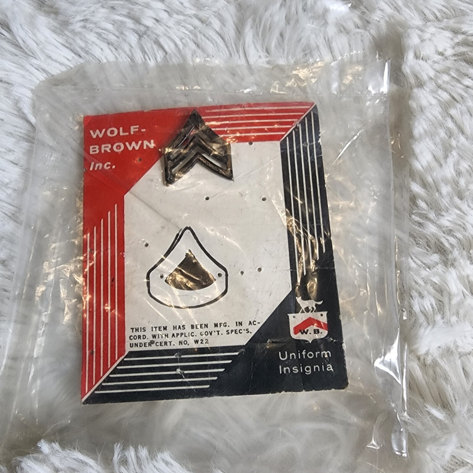 Wolf-Brown Inc uniform insignia pin stripes