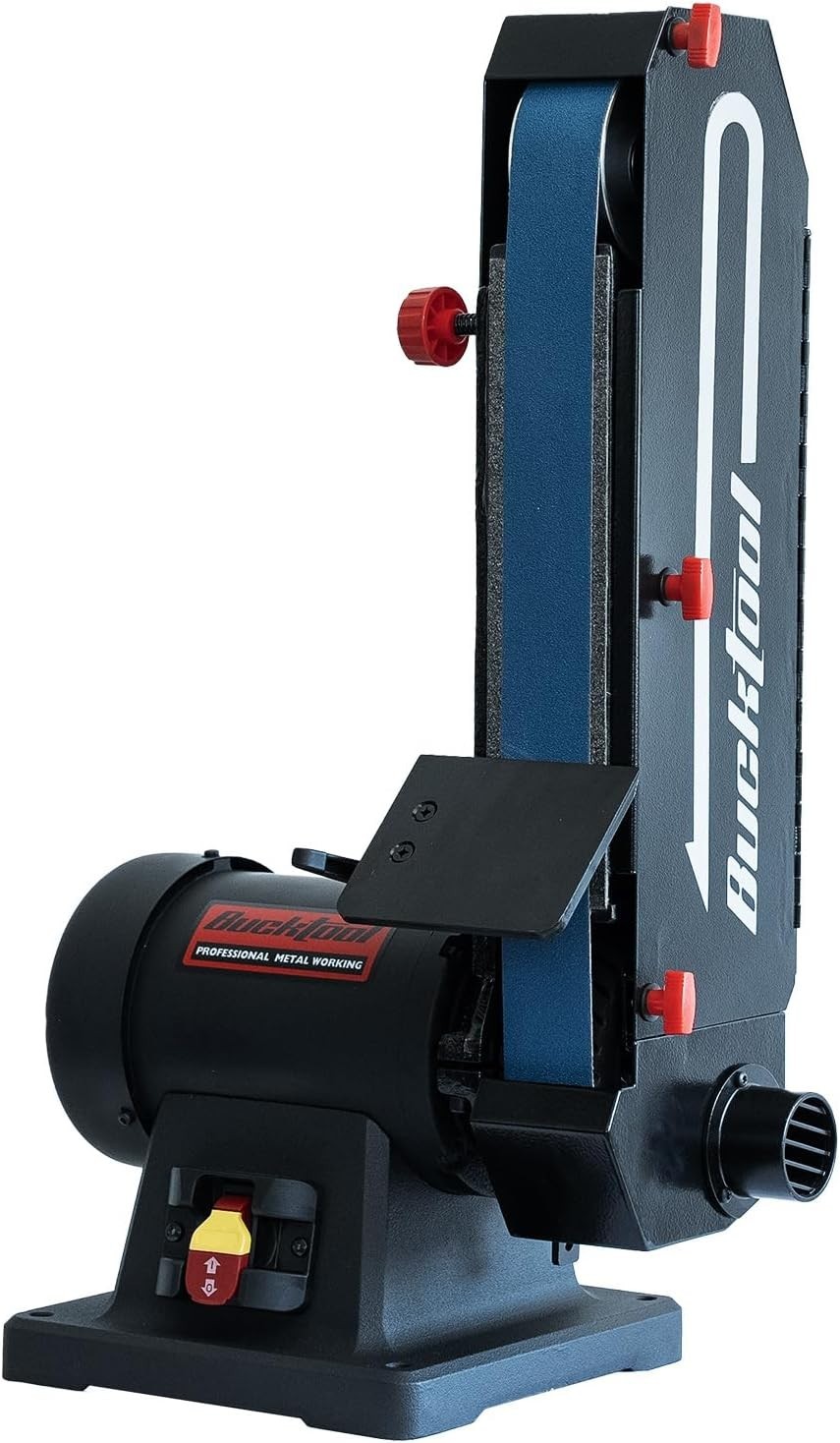 Bucktool 2 x 48 Belt Sander, 1 HP 7A 4500 FPM Bench Belt Sander for Knife Making