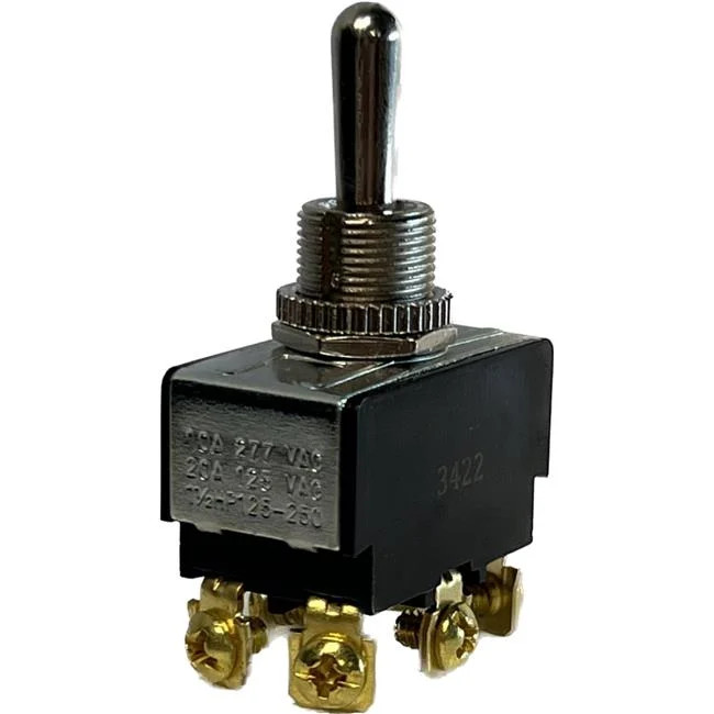 Relay & Control TS-704 Toggle Switches - DPDT On-Off-On Screw Terminals 20A -...