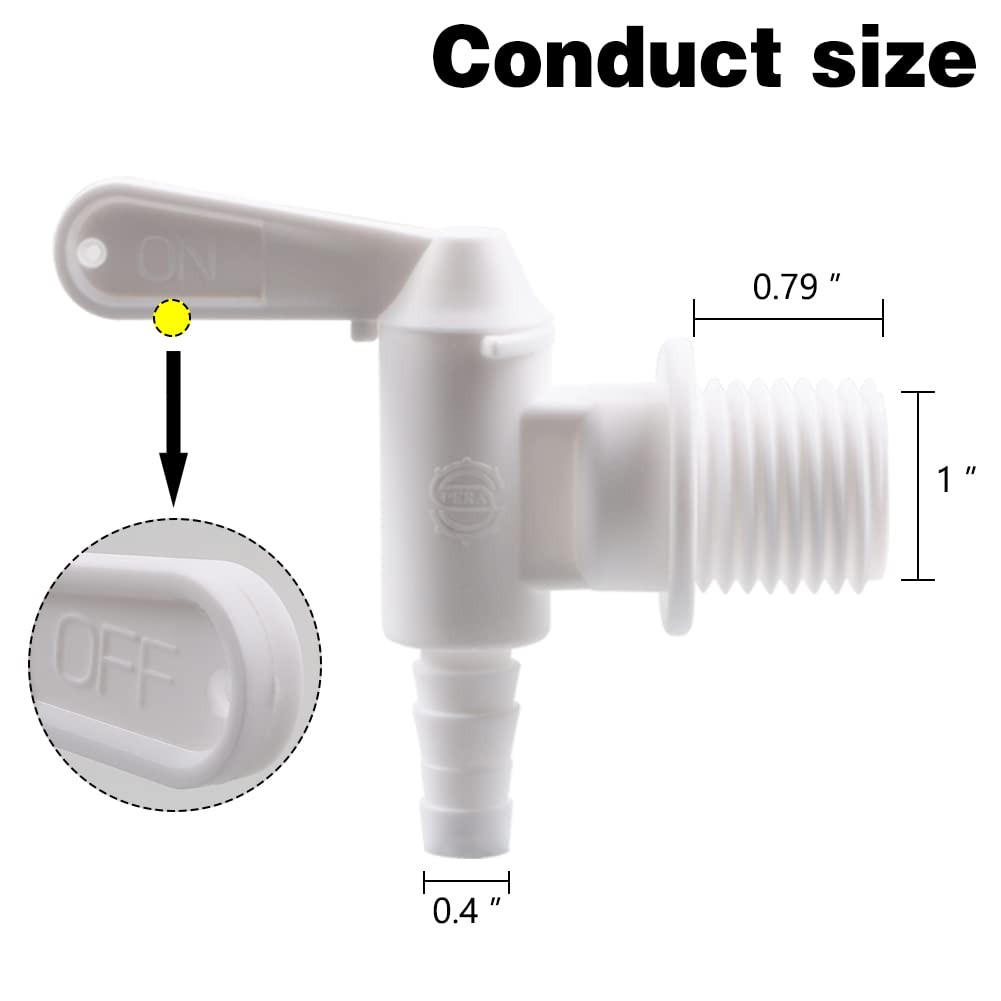 6 Pack Plastic Spigot Replacement Valve for Brewing Bottling Bucket