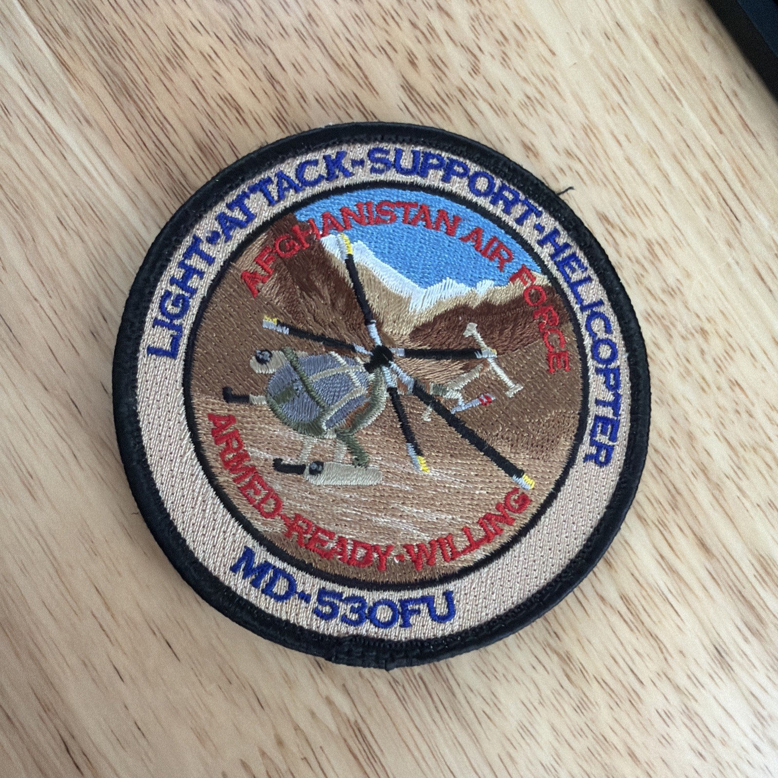 USAF 801st AIR EXPEDITIONARY ADVISORY SQUADRON (HELICOPTOR) MD-530FU PATCH