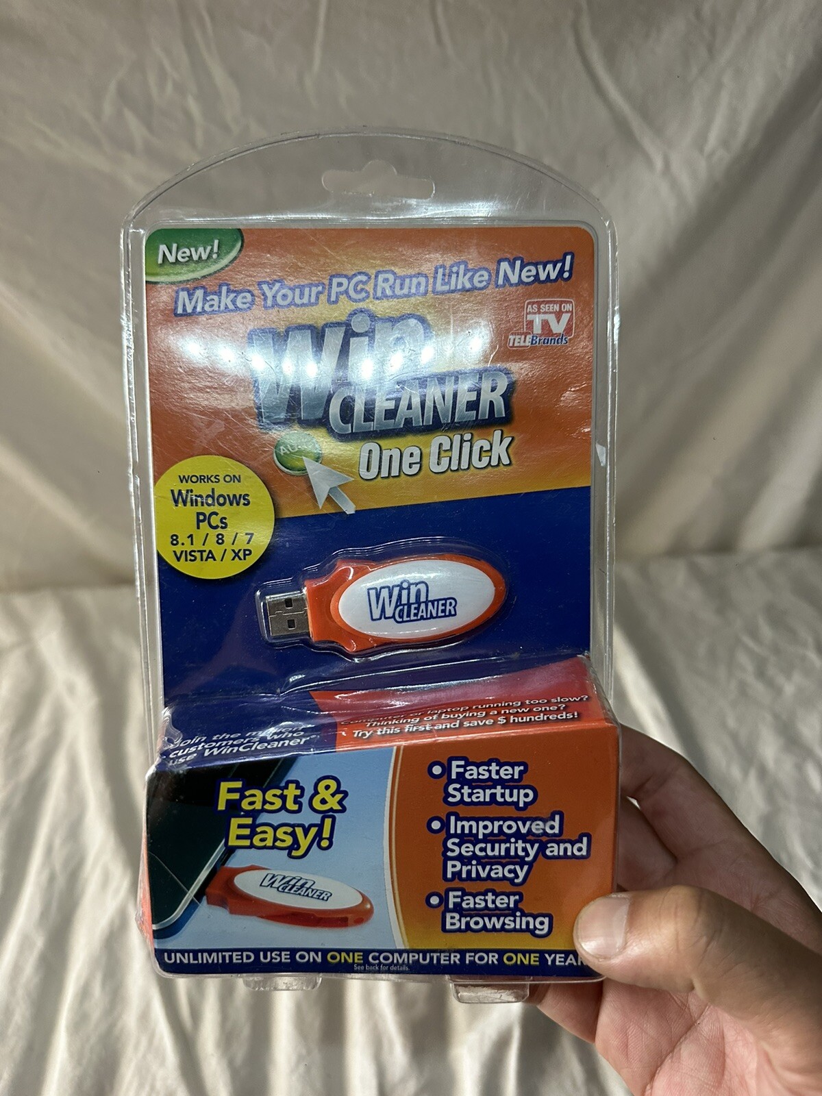 Win Cleaner One Click Professional USB Computer Clean Repair for PC Laptop NEW