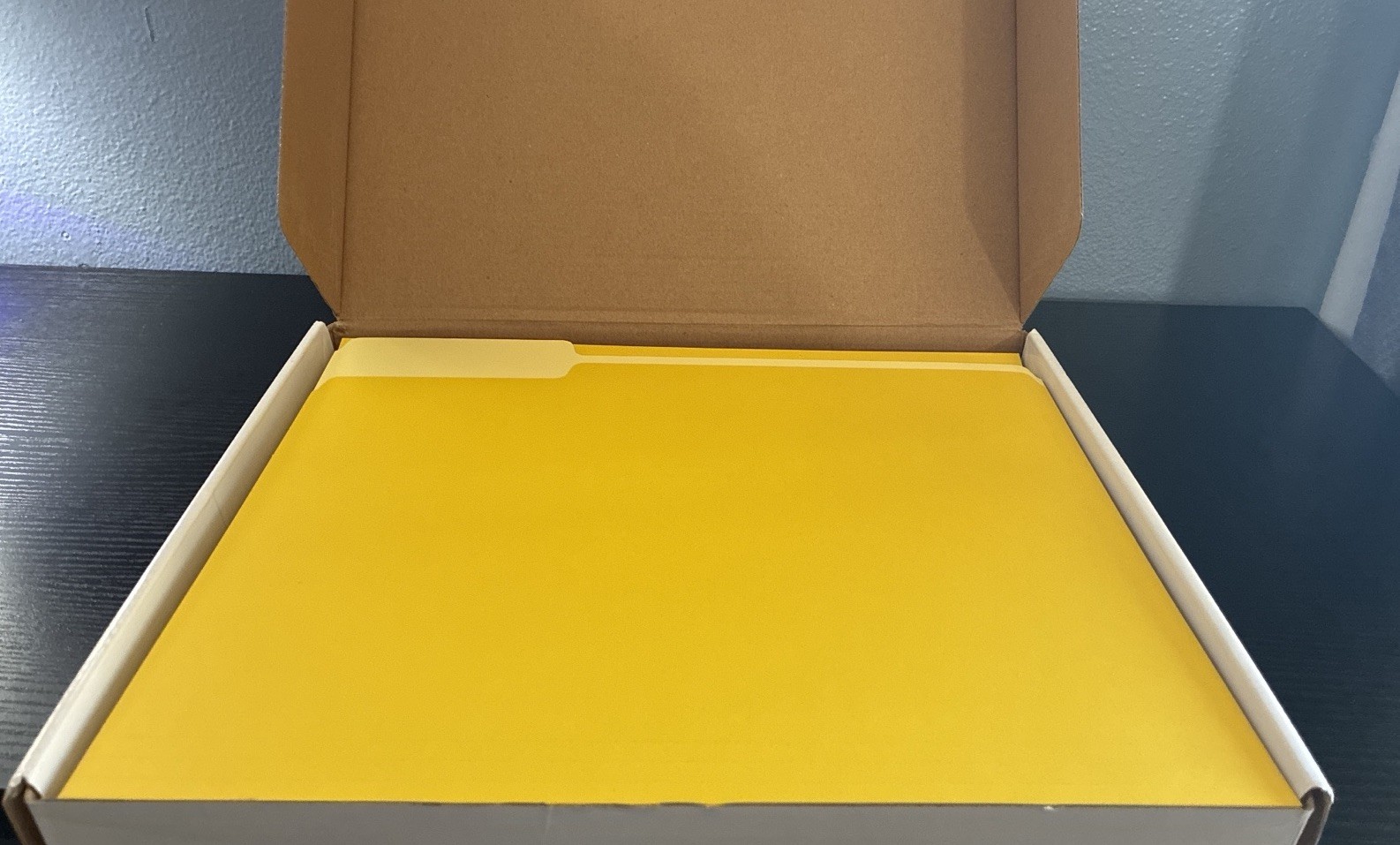 Blue Summit Supplies Yellow File Folders Letter Size 100 Pack 1/3 Cut Tabs