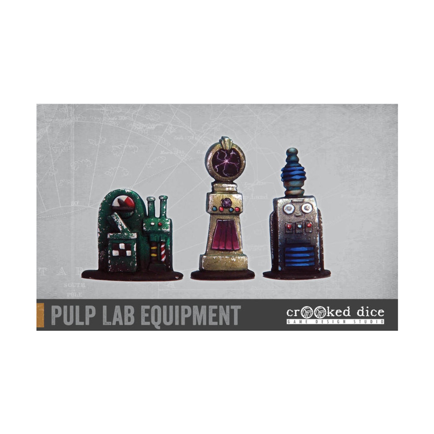 Crooked Dice 7TV Terrain 28mm Lab Equipment - Pulp Pack New