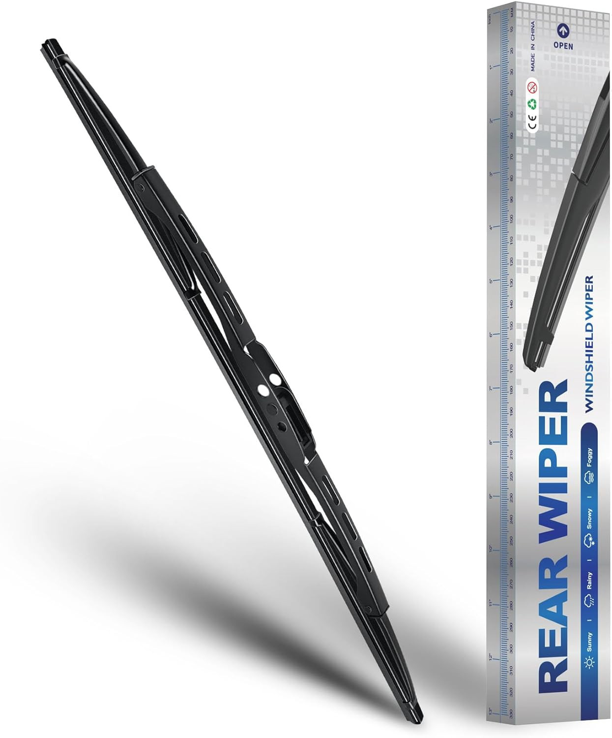 Rear Windshield Wiper for GMC Terrain 2018-2021, Streak-Free OEM Back Wipers Bla