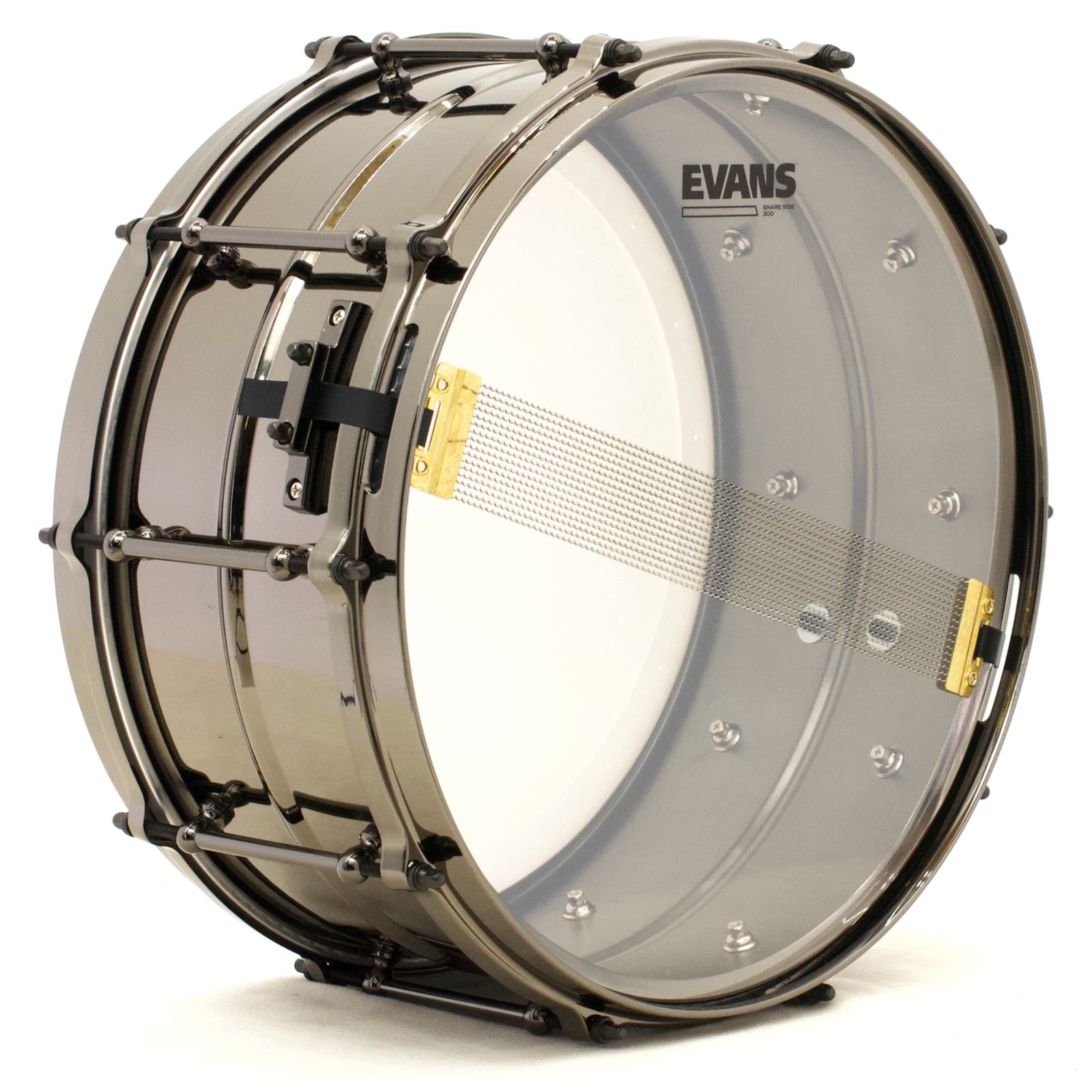 TreeHouse Custom Drums 6½x14 Smooth Black Nickel over Beaded Brass Snare Drum