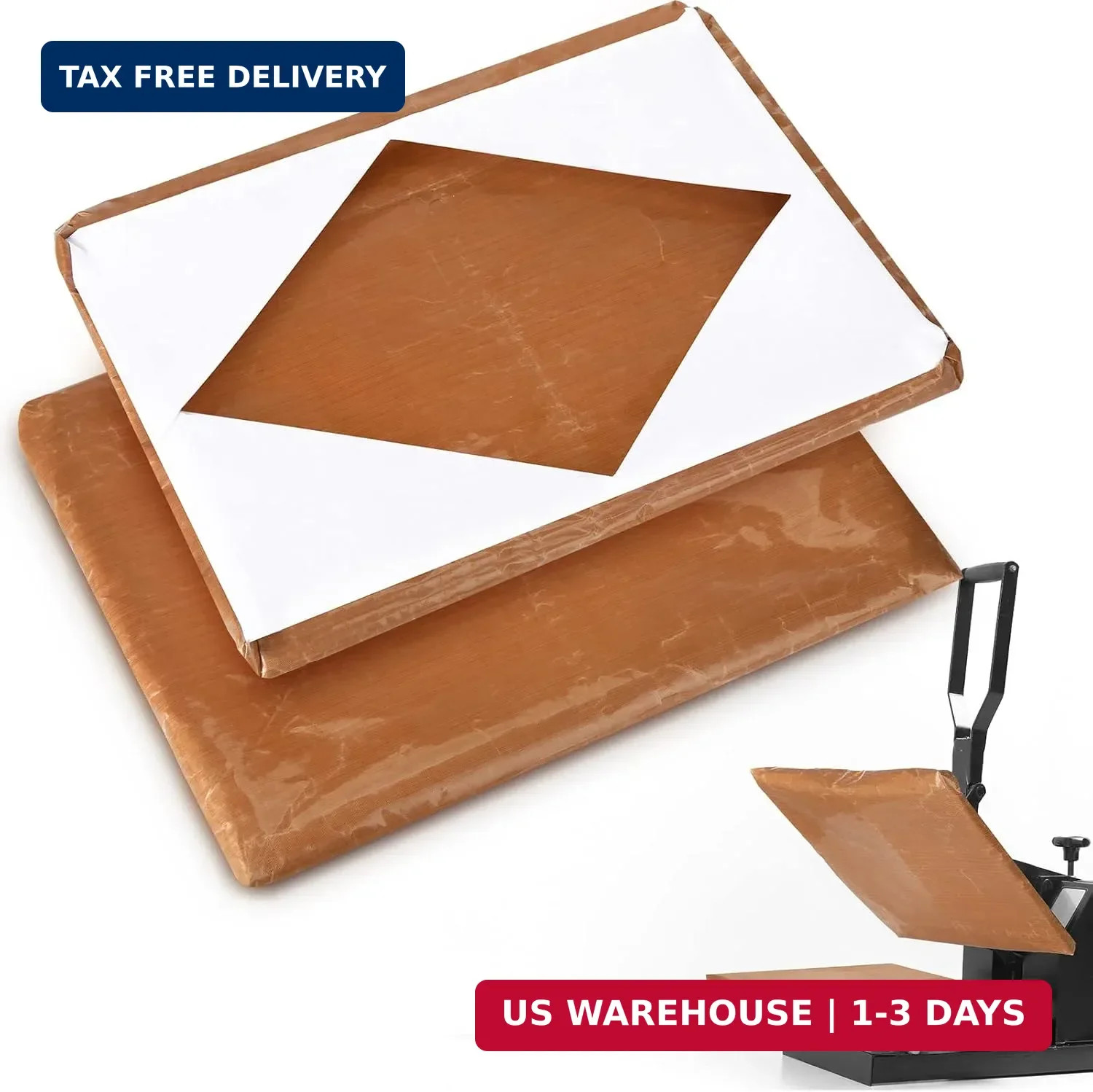 2 Pcs 12 x 15 Inch Heat Press Platen Wrap Cover Heat Resistant Reusable S