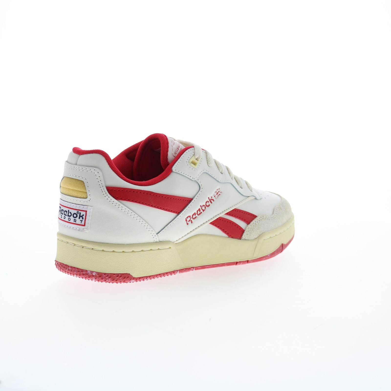 Reebok BB 4000 II Mens White Leather Lace Up Lifestyle Sneakers Shoes