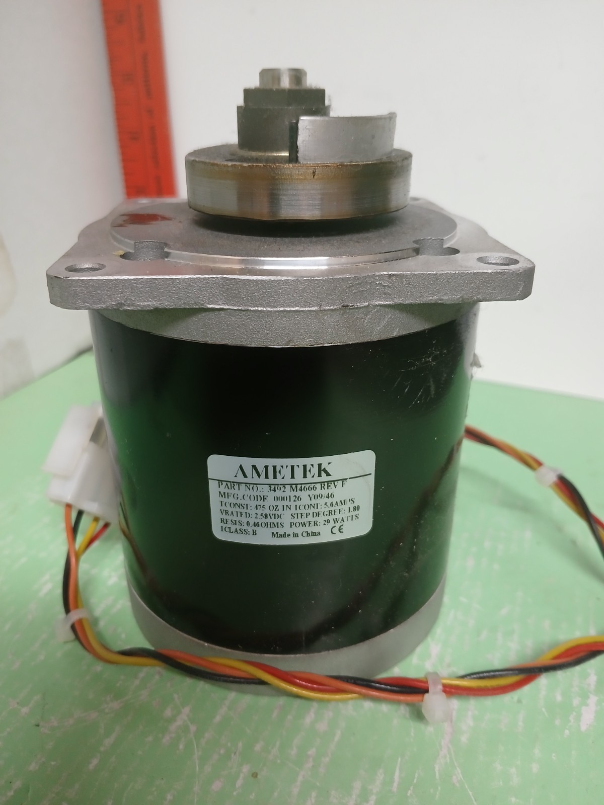 Ametek Motor # 3492 M4666 Stepper 2.58VDC