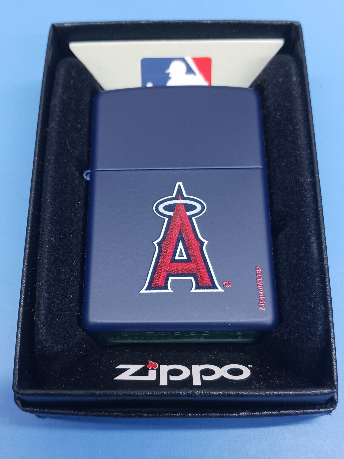 Zippo MLB Los Angeles Angels Navy Matte 239-70814