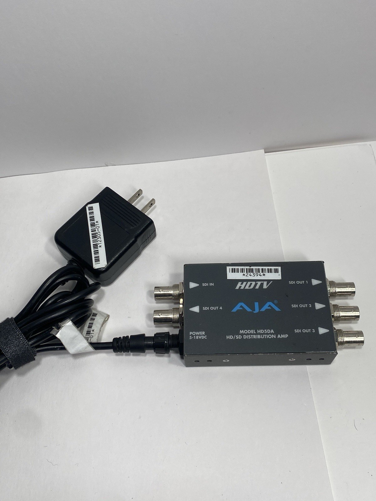 AJA HD5DA HD-SDI/SDI Serial Digital Distribution Amplifier w/ PSU