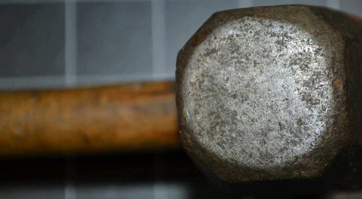 HUBBARD - 3# - HAND DRILLING HAMMER - ALL ORIGINAL