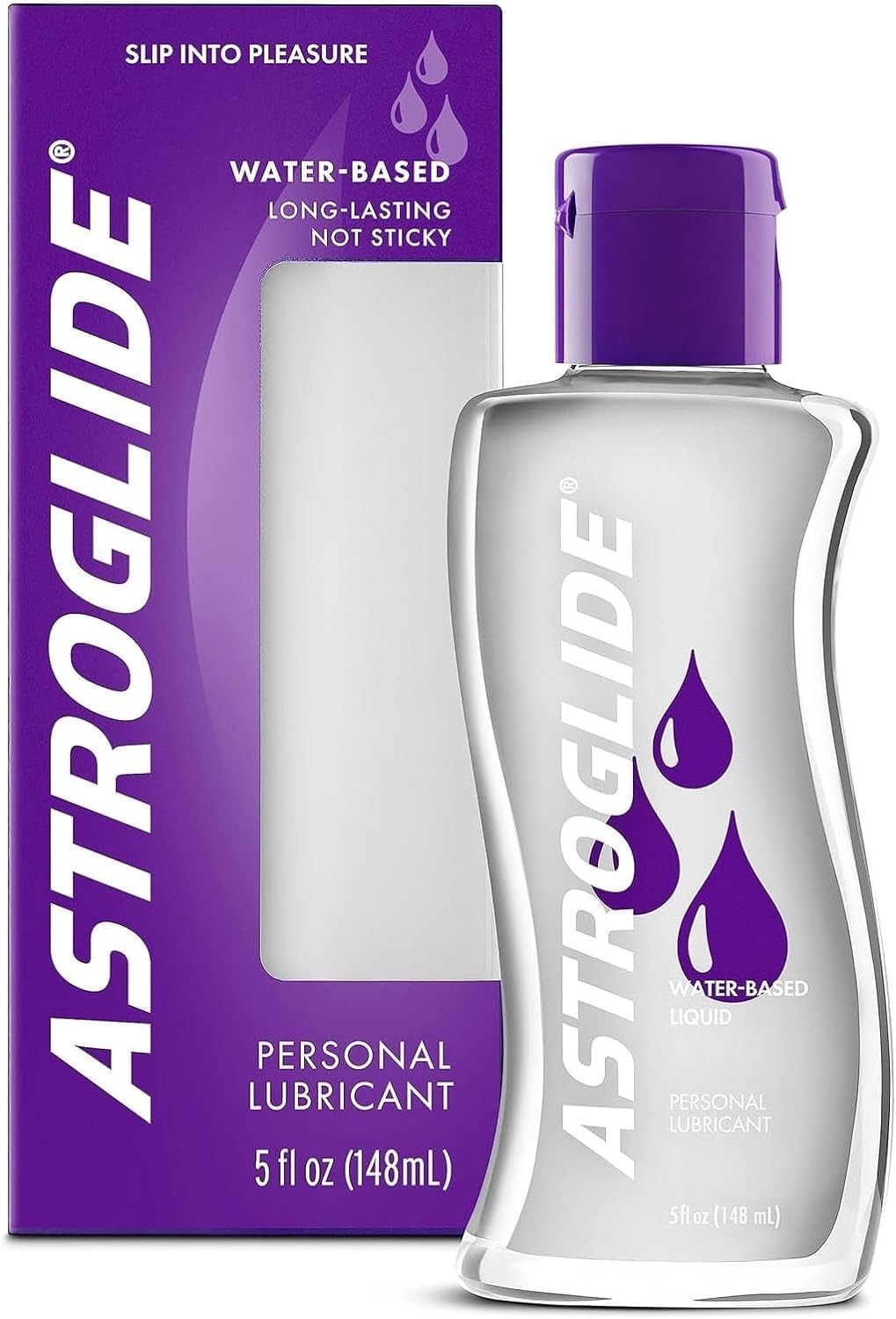 Astroglide Water Based Lube 5 Oz  Liquid Personal Lubricant, Sex Lube