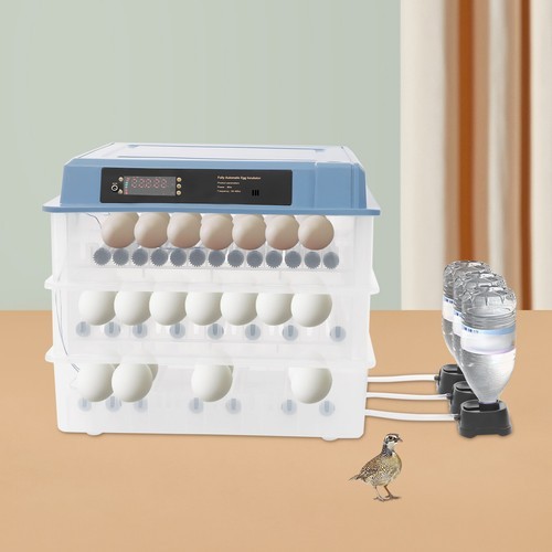 192 Eggs Digital Incubator Automatic Turning Temperature Control Chicken Duck