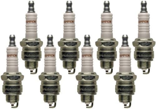 58 Champion Traditional Spark Plug. Part# RJ18YC. 8 PACK NOS