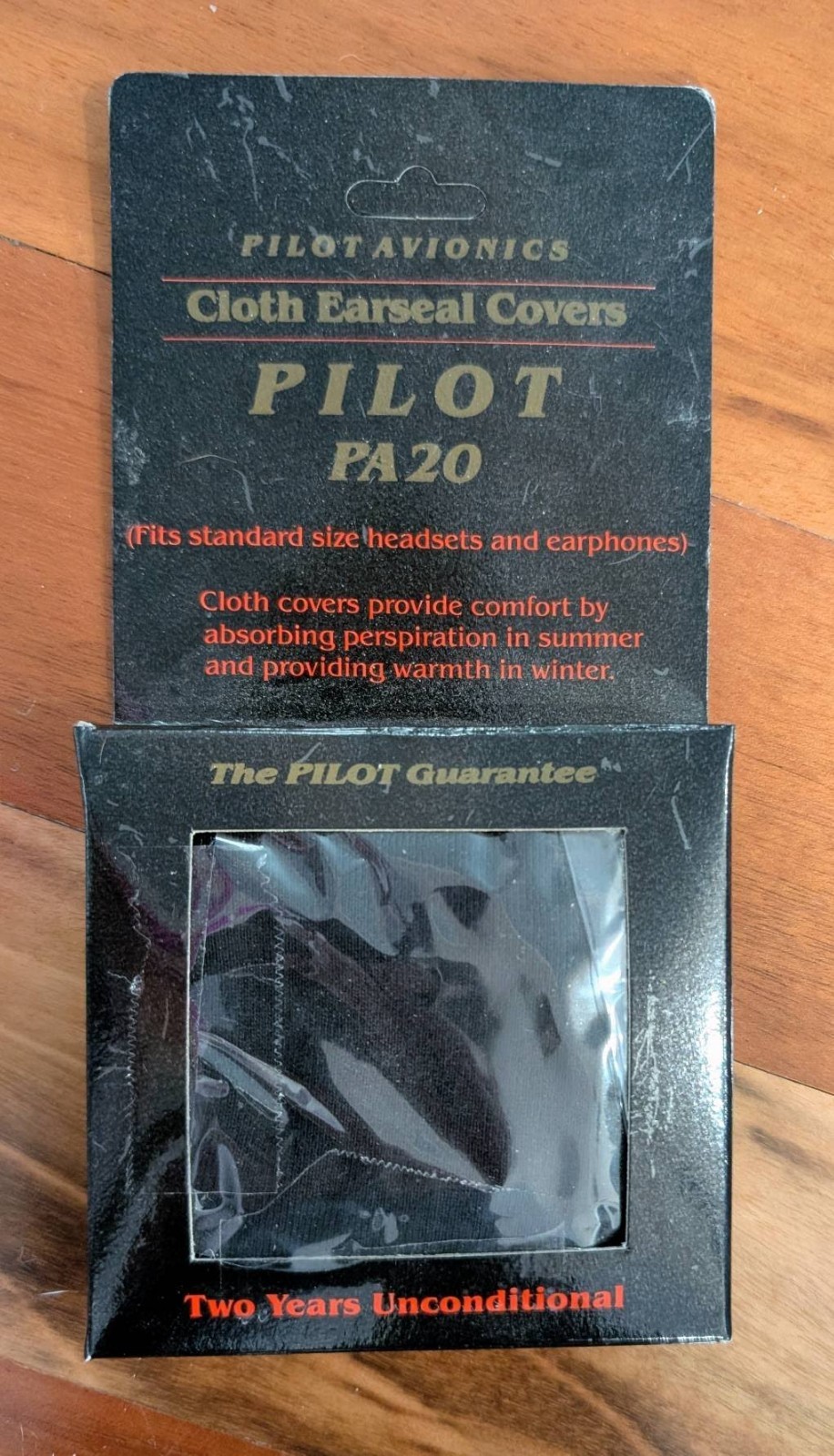 Pilot Avionics PA20 Cloth Earseal Covers – New Sealed – Aviation Headset