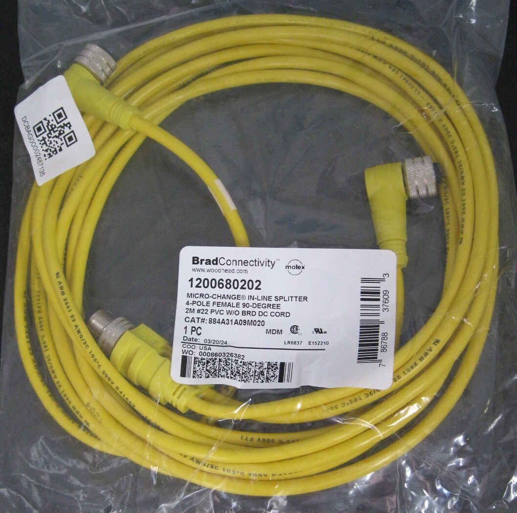 Brad Harrison 1200680202 Micro-Change In-Line Splitter 4P Female