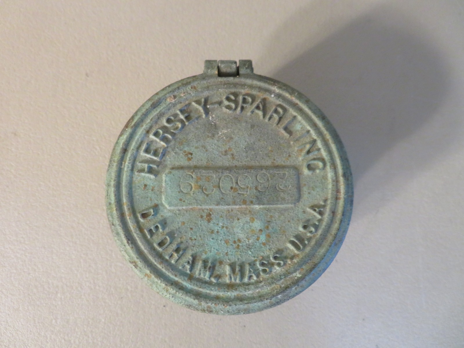 Vintage Hersey Sparling Bronze Gallons Water Meter - 1630 - Works